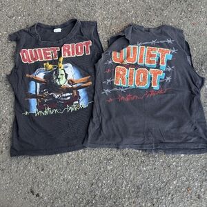 Vintage Quiet Riot shirt Muscle Tee 1980s Band Tee